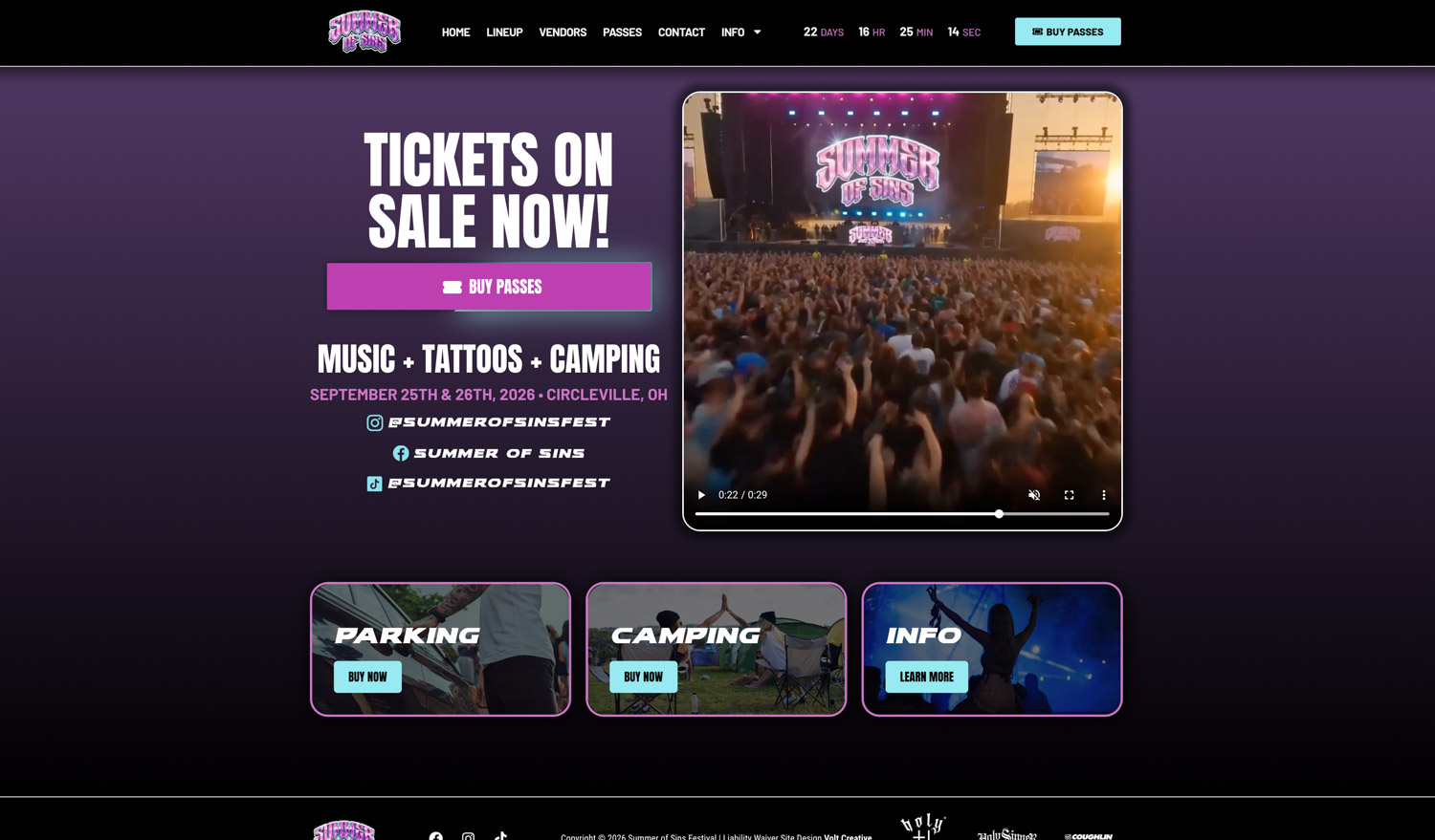 Summer of Sins Festival 1
